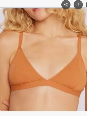 Orange Organic Basics flex triangle bralette
